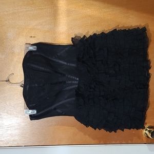 Black bustier bisou bisou dress.